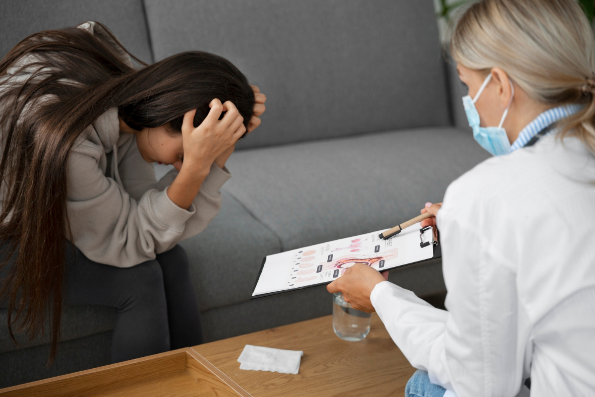 Depresyon ve anksiyete ile mücadele eden bireyin danışmanlık seansı